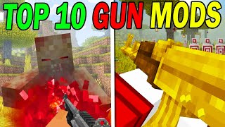 Top 10 COOLEST Gun Mods For Minecraft PE [upl. by Smukler608]