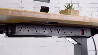 8Outlet Mountable Surge Protector by UPLIFT Desk [upl. by Brittani]