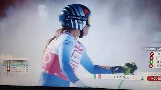 Sofia Goggia Super G St Moritz 2024 [upl. by Ahsenav]