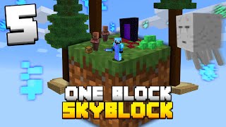 Minecraft Skyblock But You Only Get ONE BLOCK 5 [upl. by Nerin]