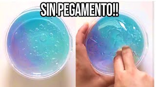 HAZ SLIME CON 1 INGREDIENTE💦 Probando Recetas SIN Pegamento [upl. by Ennailuj]