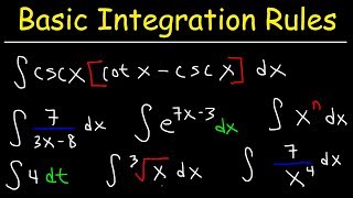 Basic Integration Problems [upl. by Shari625]