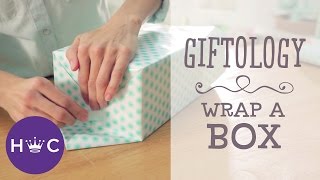 How to Wrap a Box  Giftology [upl. by Hgielram159]