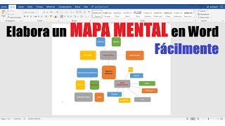 CÓMO HACER UN MAPA MENTAL EN WORD FÁCILMENTE [upl. by Llenram]