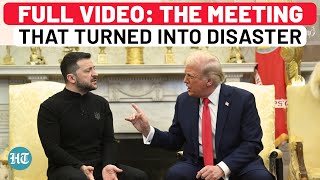 Watch Full Trump Vs Zelensky Vs Vance Showdown In White House  Trump Zelensky Meeting [upl. by Trinetta]