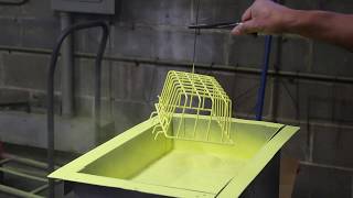 See the Fluidized Bed Powder Coating Process [upl. by Decato]