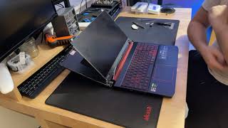 ScreenDisplay Replacement on Acer Nitro 5 AN51543  Part 1 of 2 [upl. by Trisa179]