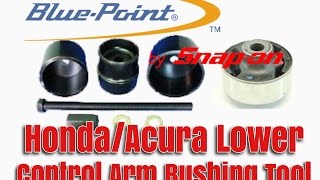 HondaAcura Lower Control Arm Bushing Tool YA6810 [upl. by Shanon]