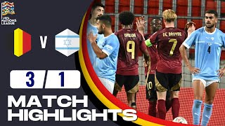 Belgium vs Israel  31  Highlights  UEFA Nations League 202425 [upl. by Atin22]