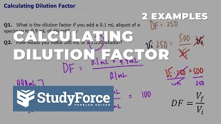 Calculating Dilution Factor [upl. by Ttsepmet]